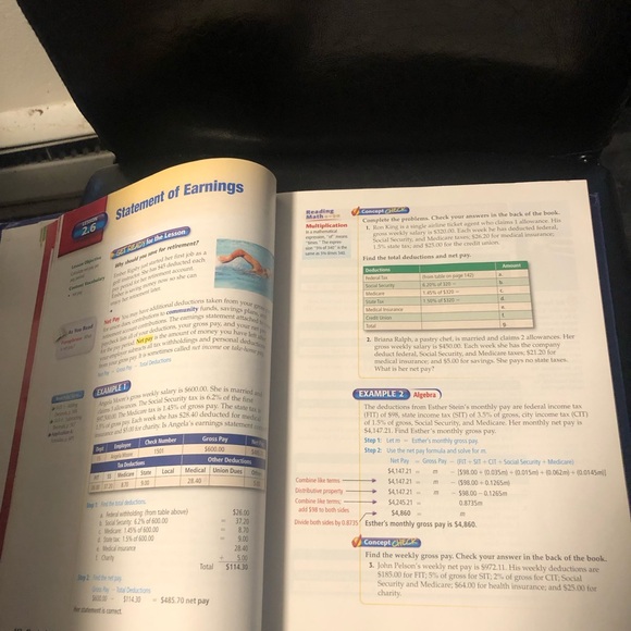 McGraw Hill Mathematics for Business and Personal Finance Student Edition - Picture 11 of 13